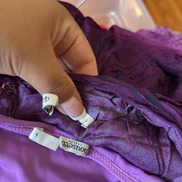 HOUSE‎ OF CB 'Olessia' Orchid Backless Halter Maxi Dress NWOT size L - Picture 14 of 14